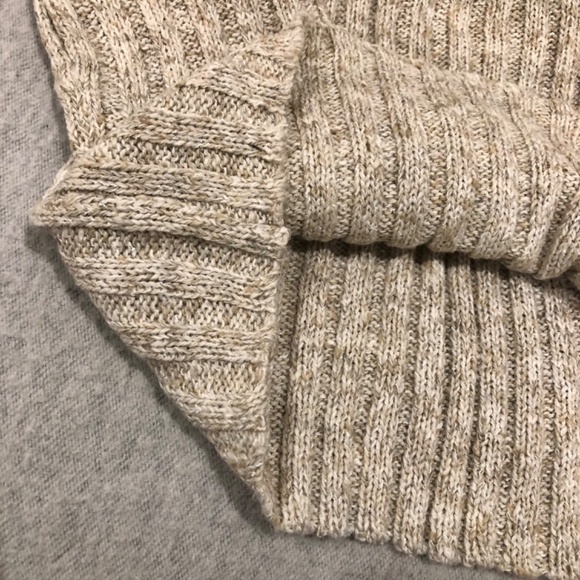 NWOT - Variegated Neutral Yarn Ribbed Turtleneck Sweater - Picture 15 of 16